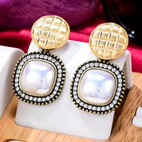 blachette elegant luxury high quality cubic zirconia geometric pendant earrings womens wedding party daily anniversary jewelry