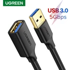 Кабель-удлинитель USB 3.0 (штекер)USB 3.0 (гнездо) Ugreen, для Smart TV, PS4, ноутбука, компьютера