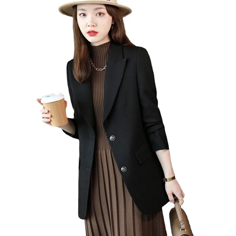 

Женский Повседневный Профессиональный Блейзер, весна-осень 2022, новое офисное пальто, Женский темпераментный Универсальный уличный костюм, OK1378