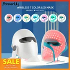 7 цветов светильник светодиодный маска для лица Уход за лицом Лечение Красота маска против старения акне терапия Отбеливание лица омоложение кожи машина