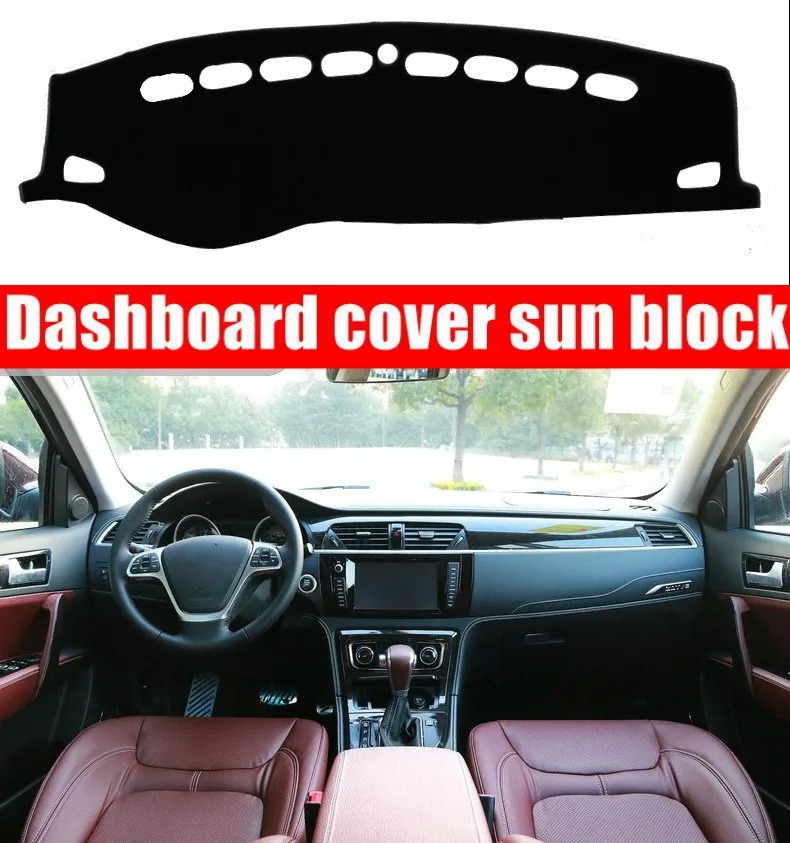 

Крышка приборной панели автомобиля для Zotye T600 2011 2012 2013 2014 2015 2016 2017, коврик от солнца, Стайлинг автомобиля