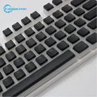 Набор колпачков для ключей PBT, 108 клавиш с подсветкой, совместим с механической клавиатурой Cherry MX черного и белого цвета