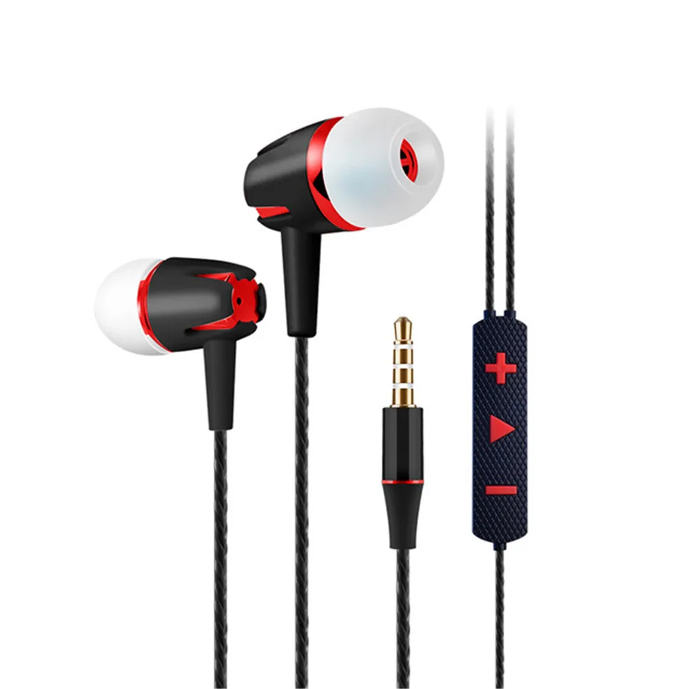 Модные стереонаушники с одним кликом плетеная Проводная гарнитура спортивные