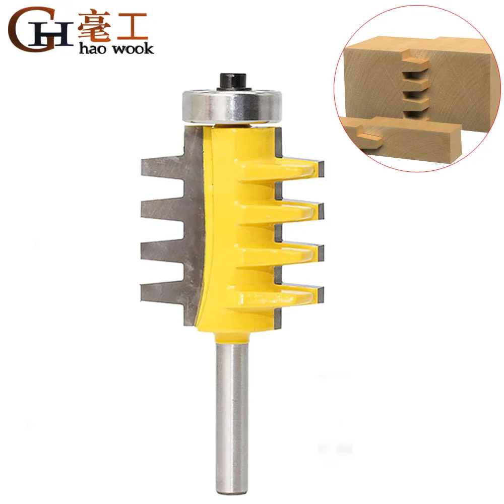 

8 Shank Rail Reversible Finger Joint Glue Router Bit Cone Tenon Woodwork Cutter Power Tools Wood Router Cutter