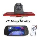 Автомобильный стоп светильник, камера заднего вида для Citroen JumpyPeugeot Expert Toyota Proace 2007-2016 с 7-дюймовым зеркальным монитором