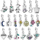 Модная классическая подвеска Pandora с лунным деревом подвеска с молнией подходит для женского браслета ожерелье ювелирные изделия сделай сам