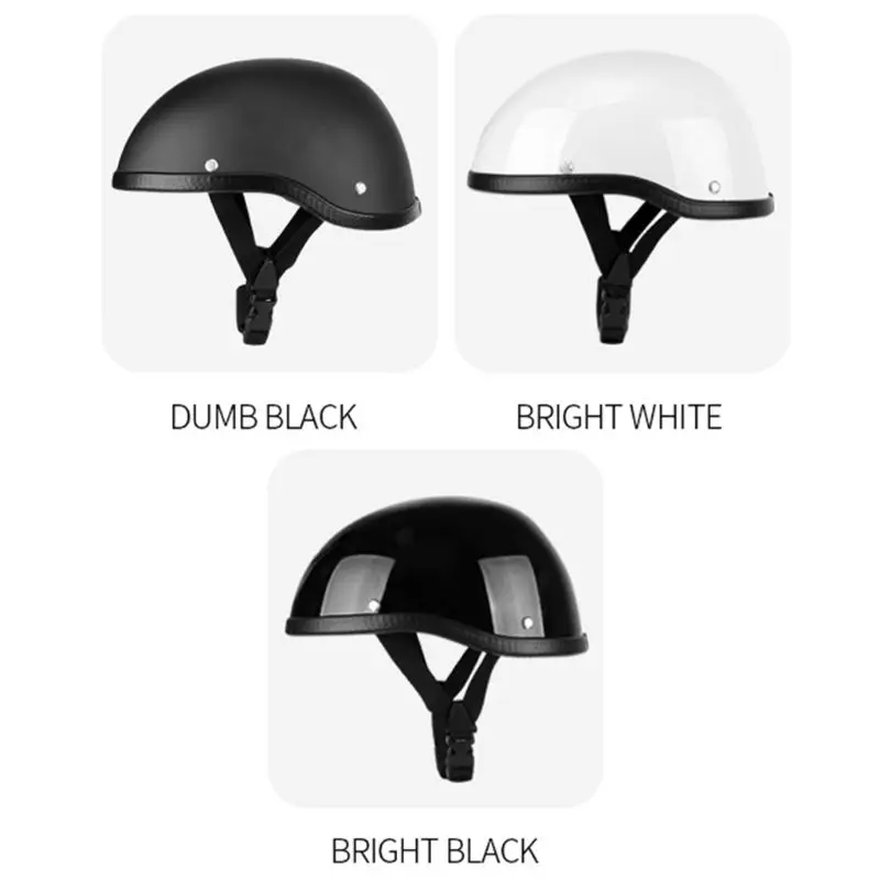 

Summer Vintage Motorcycle Riding Half Helmet Open Face Windproof Unisex Simple Design Motorbike Chopper Biker Pilot Ridding