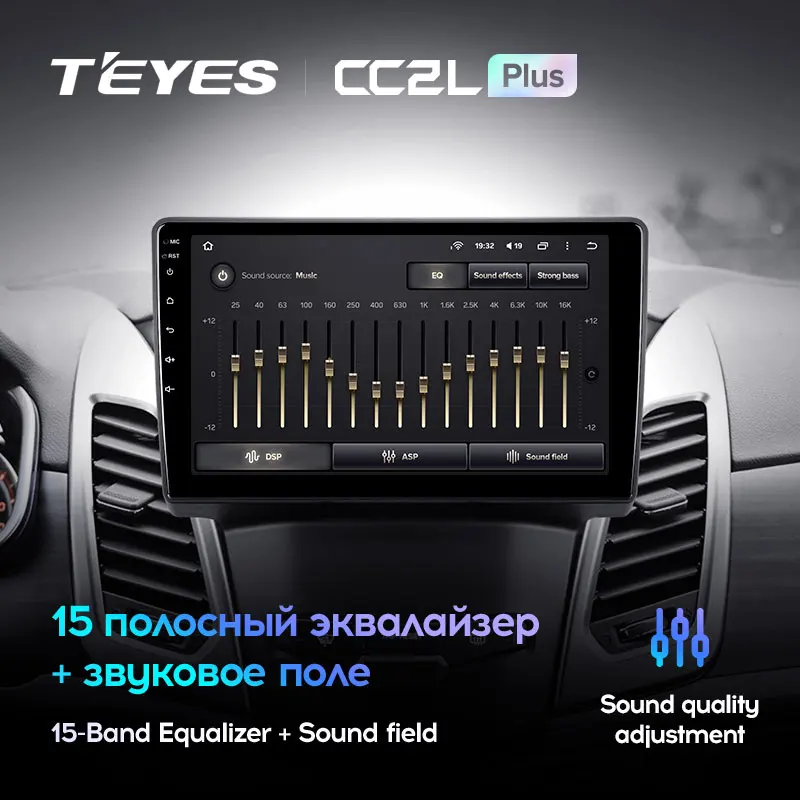 TEYES CC2L Plus Штатная магнитола For СсангЙонг Корандо Актион SsangYong Korando 3 Actyon 2 2013 - 2017 Android