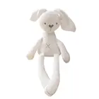 Плюшевый кролик, обычное животное, однотонная детская игрушка, подарки для детей на день рождения, кролик, комфорт для сна, мягкая игрушка