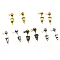 50pcslot 3 4 5 mm ball earring stud post pins with earring backs stopper supplies for diy handmade ear jewelry making findings