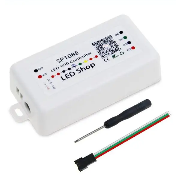 Светодиодный пиксель регулятор линейного светильника SP110E Bluetooth SP106E SP107E музыка Wi-Fi пульт дистанционного управления для WS2811 WS2812B APA102 WS2801 - Цвет: sp108e