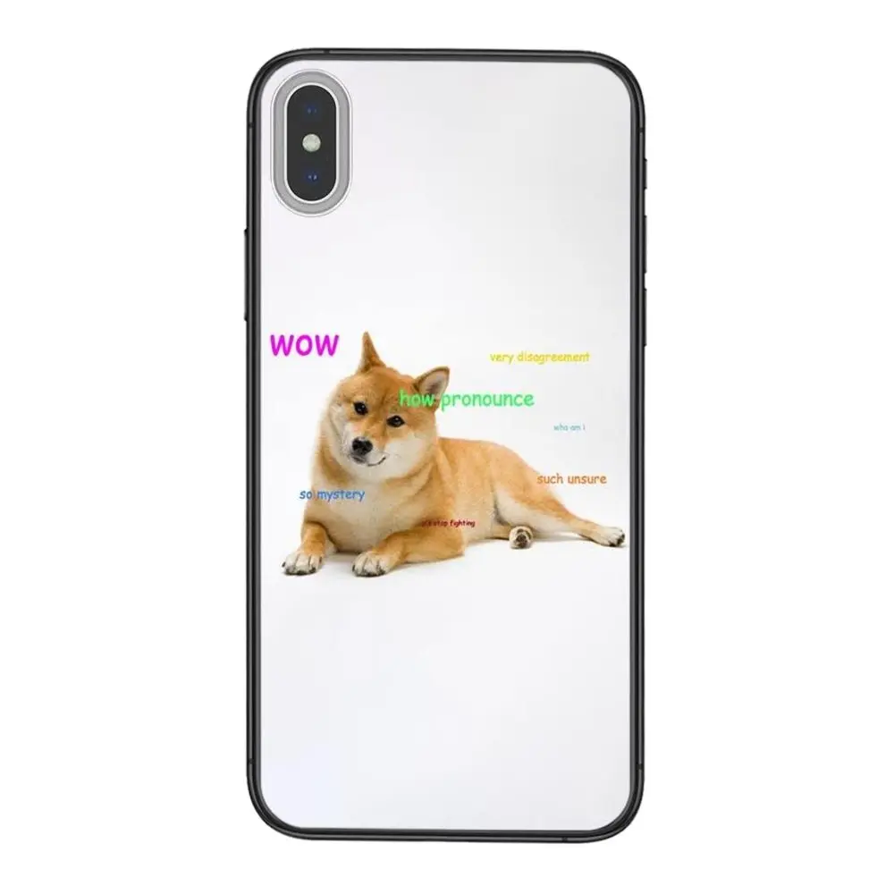 Doge Meme Kabosu Soft Mobile Phone Skin Colors For iPhone 11 12 Pro Mini 5 5S SE 5C 6 6S 7 8 X 10 XR XS Plus Max | Мобильные