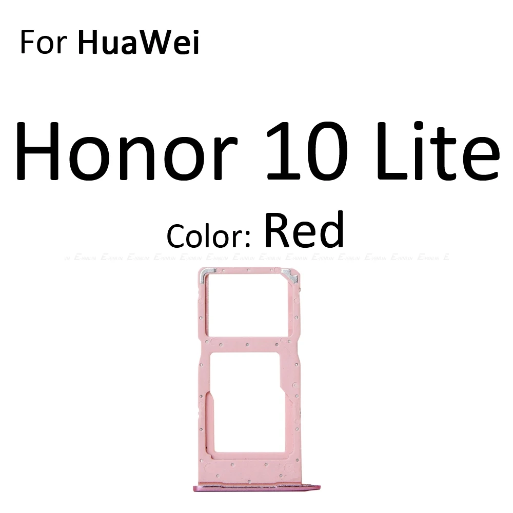 Сим-карты слот, разъем для лотка для устройства чтения sd-карт для HuaWei Honor вид 10 Lite 10i Micro SD Держатель для карт с разъемом контейнер