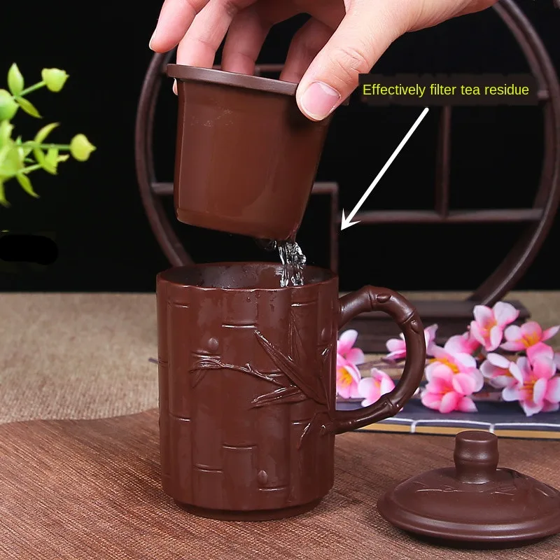 Лидер продаж 2020 керамическая чашка Yixing с крышкой большие домашние одноместные