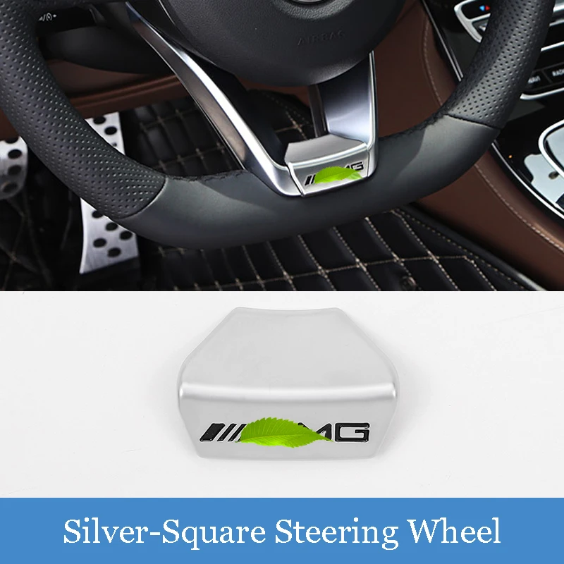 Style 1 Для A B C E класс GLA CLA GLC GLE GLS W213 W205 x253 руль декор в виде эмблемы наклейка значок украшение логотип AMG - Название цвета: Style 1
