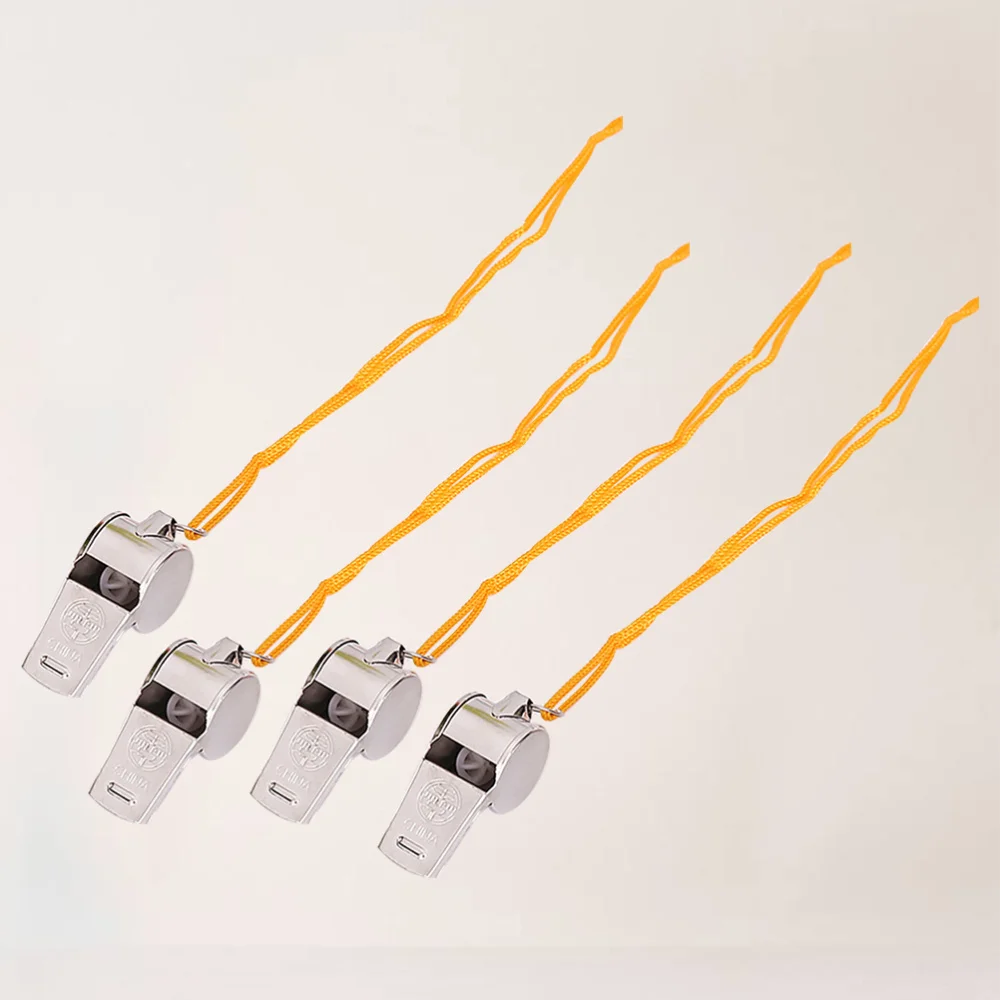 

12 Pcs Sport Game Whistles High Pitch Survival Lifeguard Whistle Hanging Keychain Lanyard Keychain Outdoor Camping Hiking Boatin