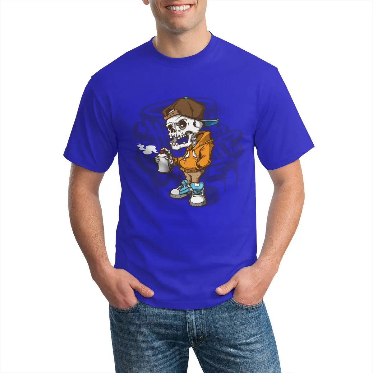 

Funny T shirts Skull T shirt Men Metal Tshirt Printed Rose Anime Clothes War Shirt Print Harajuku T-shirts 3d Mens Clothing