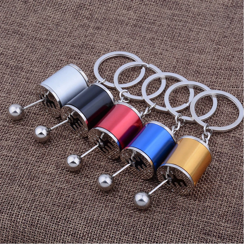 

High quality metal car key ring Shift selector Gearbox 6MT style for bmw mercedes renault ford toyota kia honda audi Keychain