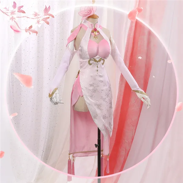 Игра King of Glory Косплей Костюм Four beauty Diao Chan женский розовый Cheongsam A| |