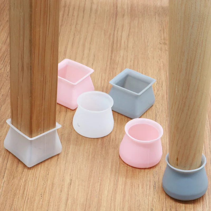 10Pcs Silica Gel Tables And Chairs Foot Cover Home Non-Slip Round Shape Chair Leg Cap Furniture Floor Bottom Protector Household