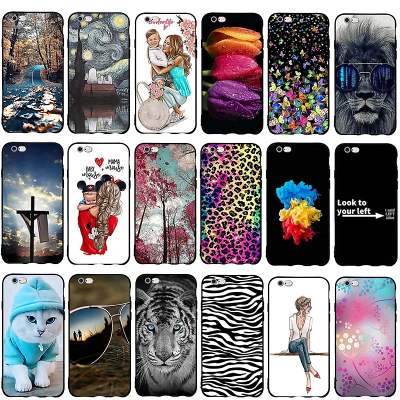 

For Apple iPhone 6 6S Cover Soft TPU Silicone Shell For iPhone 6 6S Case Scenery Pattern Capa For iPhone6 iPhone6s Coque Bag