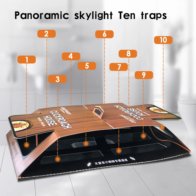 Ловушка для тараканов 15 шт. приманка жук в виде насекомых дома борьбы с