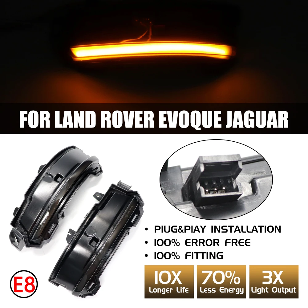 

LED Strip Turn Signal Lamp Car Tuning Light For Land Rover Discovery Sport Range Rover Velar Evoque 2014-2019 For Jaguar EF-Pace