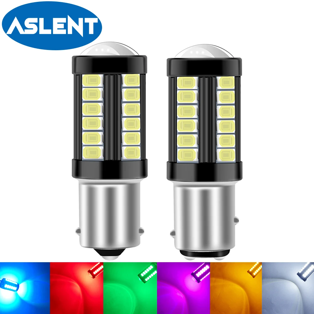 2X P21W светодиодный PY21W BAYU15S BA15S T20 W21/5 Вт для LADA DRL P21/5 1800LM автомобильный светильник