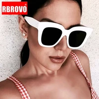 rbrovo 2021 leopard cateye sunglasses women brand designer eyewear women luxury glasses for menwomen vintage uv400 eyewear