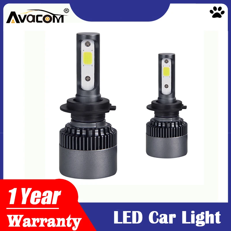 Avacom H1 Светодиодные Автомобильные фары H7 H4 лампы H3 9005/HB3 9006/HB4 HIR2 12V 24V 10000lm 6500K CSP H11/H8