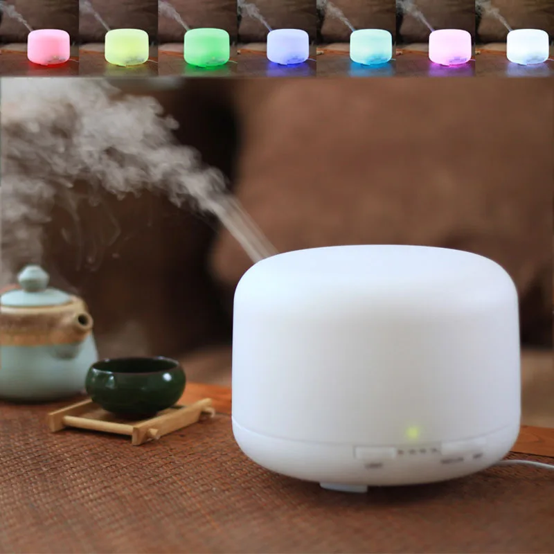 

500ML Air Humidifier Electric Aroma Diffuser Aromatherapy Humidifiers Diffusers Ultrasonic Cool Mist Maker Fogger