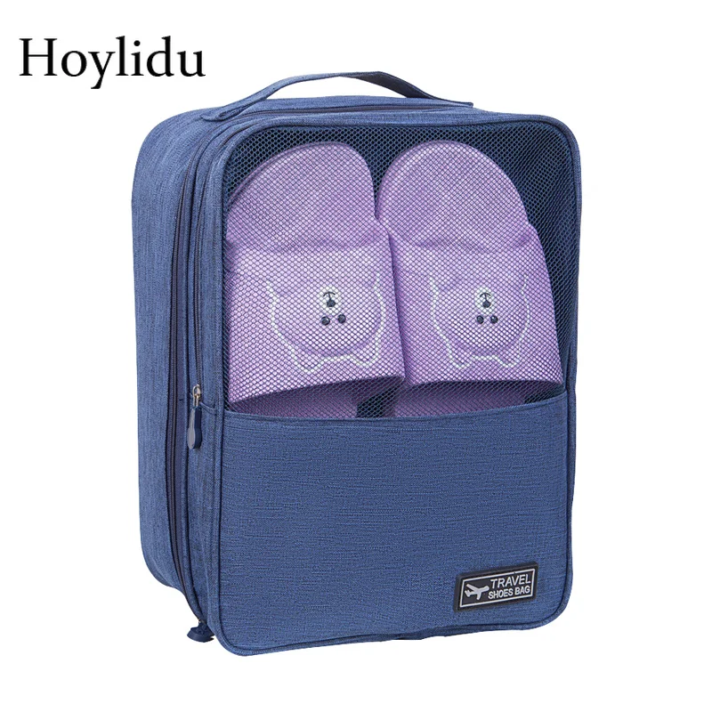 

Водонепроницаемый Оксфорд Дорожная сумка для обуви унисекс портативная двухслойная упаковочная сумка-Органайзер для хранения Чехлы для обуви сумка Аксессуары для путешествий