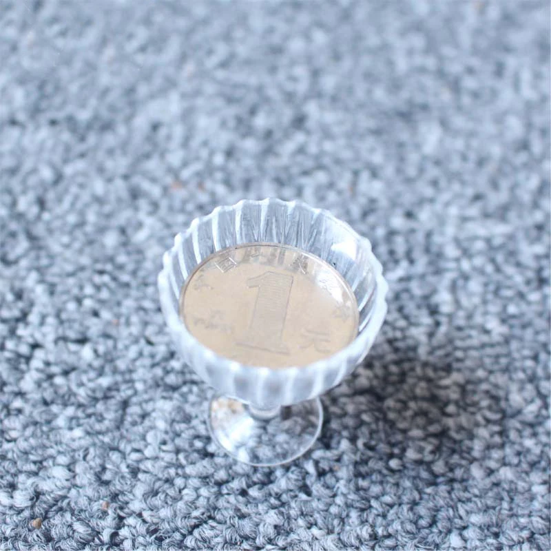 Mini ice cream sundae cup clay plastic transparent simulation DIY handmade material 6pcs/set | Игрушки и хобби