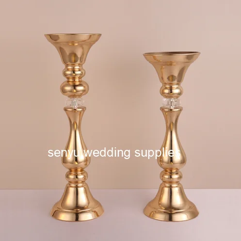 Новый дизайн Золотая настольная металлическая ваза для цветов стола центральный