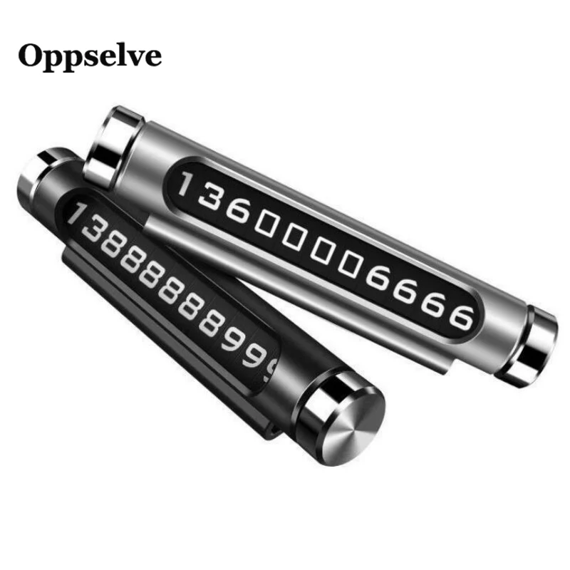 

Oppselve Temporary Parking Telephone Number Card Rocker Switch Plate Notification Card Car Stop Phone Number Card Rotate Switch
