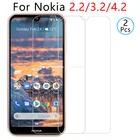 2 шт. закаленное стекло для nokia 2,2 3,2 4,2 защитное стекло Защита экрана на nokia4.2 nokia3.2 nokia2.2 безопасность тряски телефона 9h