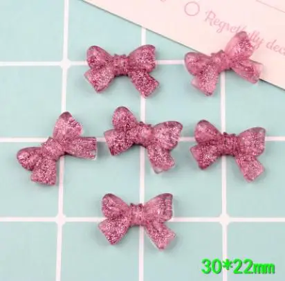 Блестящая прозрачная лента с бантом резиновый кабошон аксессуары для украшения