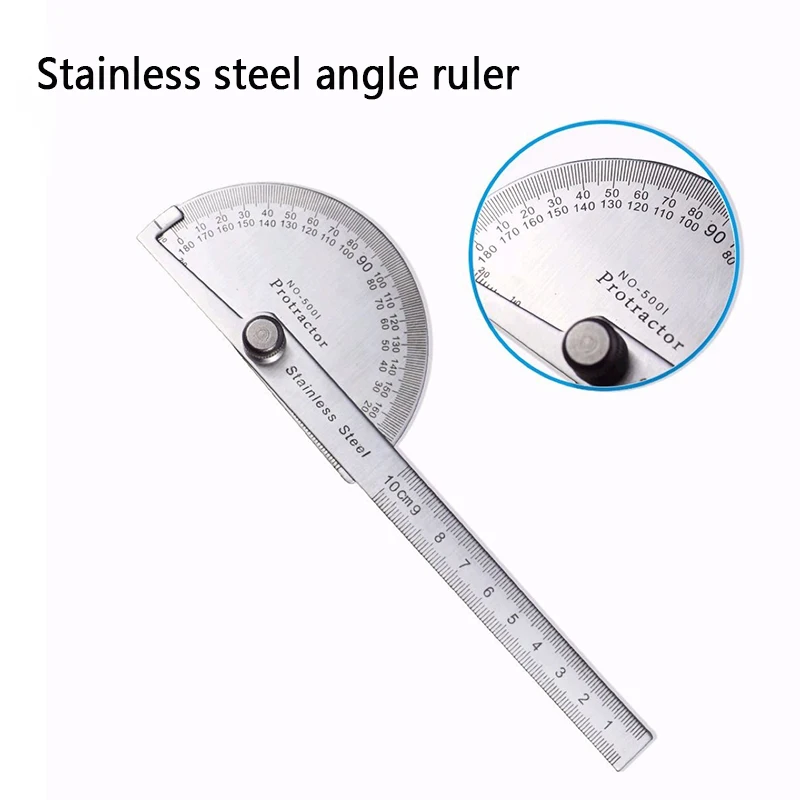 Регулируемый цифровой транспортир 10 см 180 градусов многофункциональная линейка