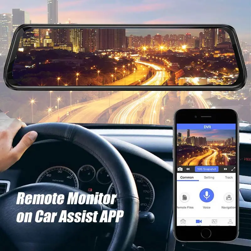 Android 8,1 Автомобильный видеорегистратор Камера 4G ADAS 10 дюймов поток медиа зеркало заднего вида 1080P WiFi gps видеорегистратор регистратор видео dvr рекордер
