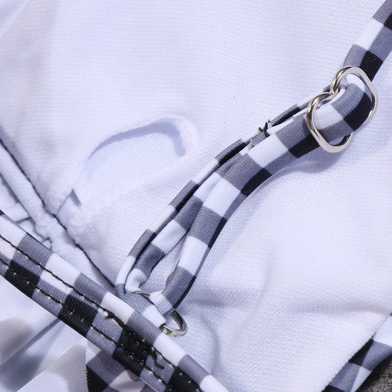 Lefeel клетчатый купальник 2020 женские купальники сексуальный комплект бикини