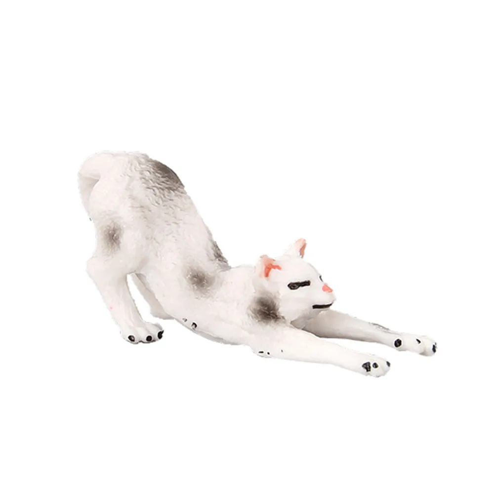 

Mini Cat Figurines Model Cute Cat Animal Model Toy Figurine Model Simulation Crafts Animals Miniature Cute Ornaments For Home