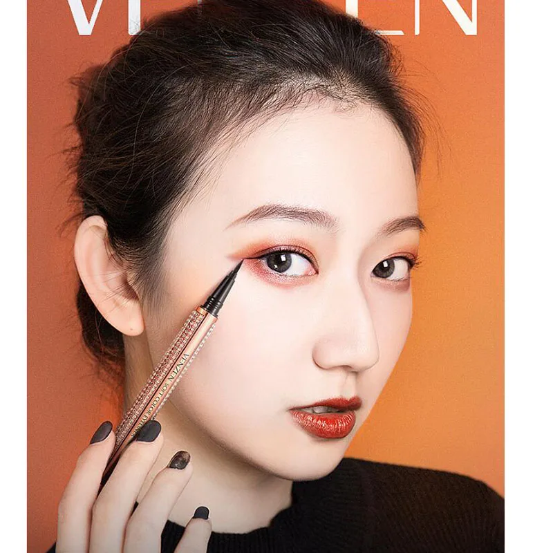 Гладкая Черная Подводка для глаз не размазывается легко снимается подводка