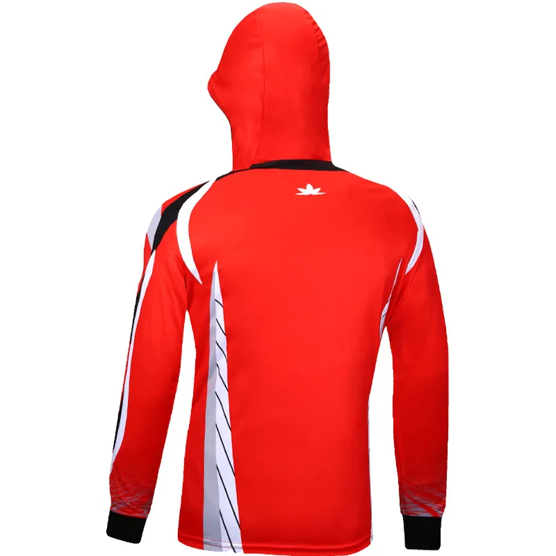 Летняя рыболовная Джерси с длинным рукавом и капюшоном для мужчин женщин дышащая