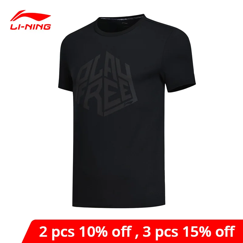 Мужские баскетбольные майки Li Ning быстросохнущие спортивные футболки из 73% хлопка