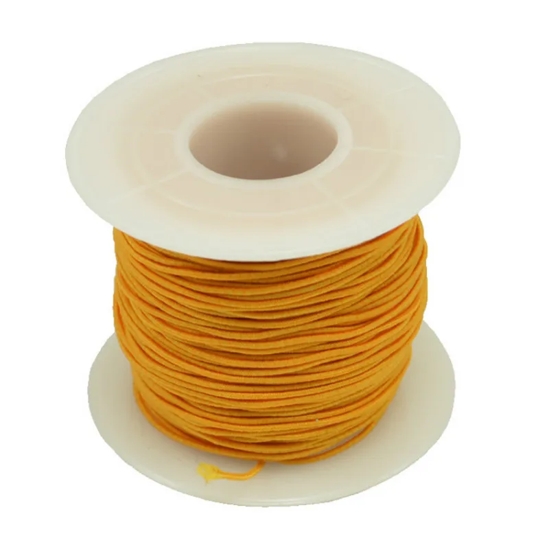 Эластичный шнур диаметром 1 мм растягивающаяся нить с круглыми бусинами для