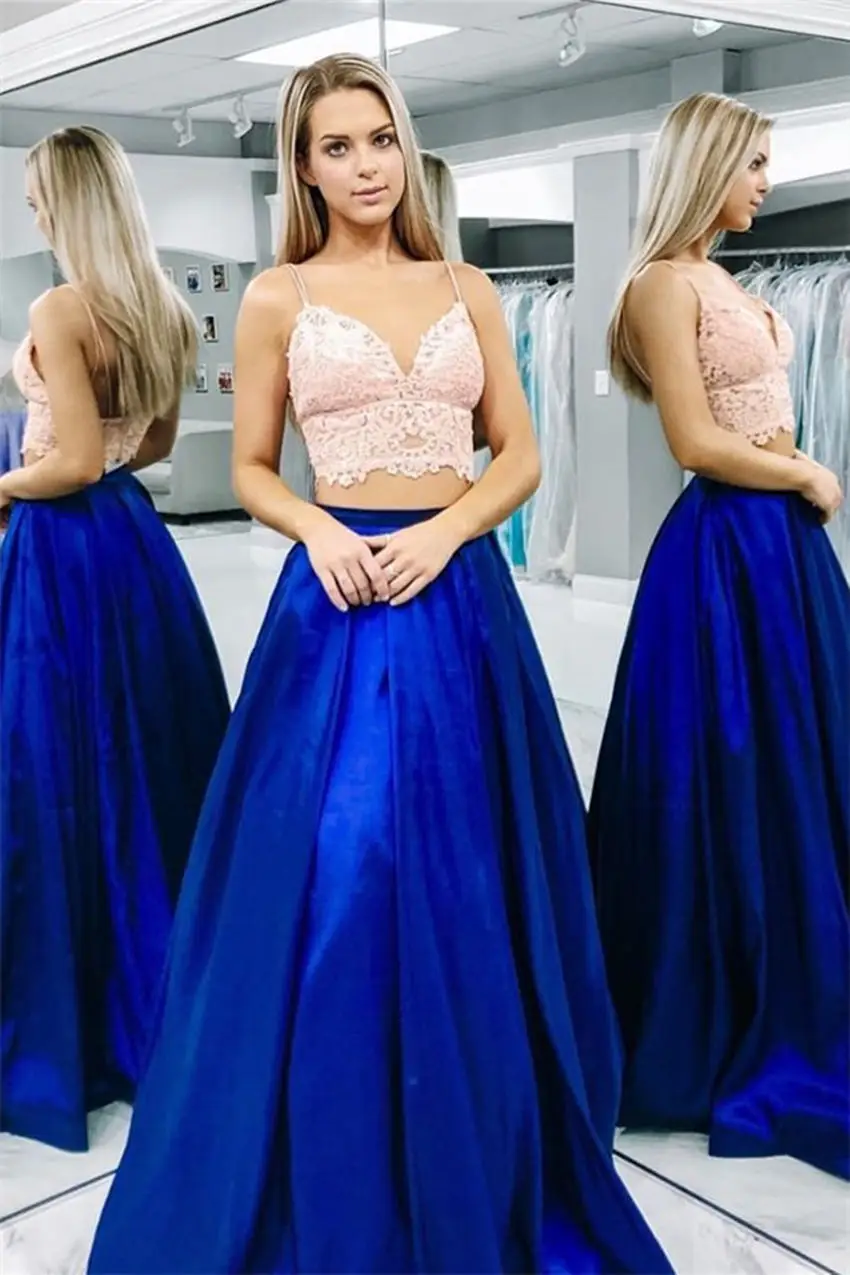 Fashion Two Piece Design Long Dresses Evening 2019 Spaghetti Straps Velvet Skirt Floor Length Prom Party Homecoming Wear | Свадьбы и
