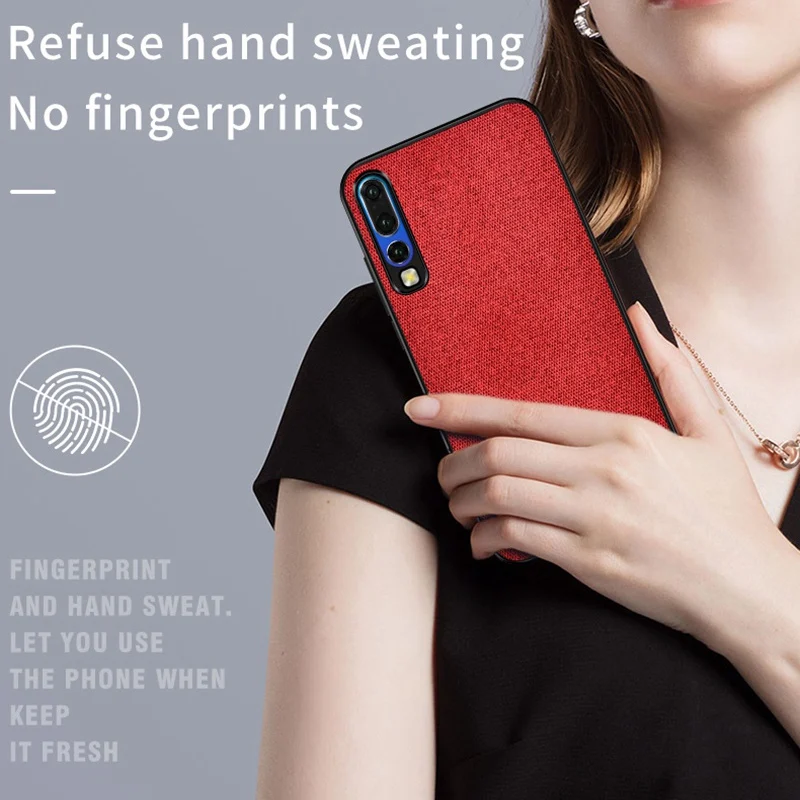 leather cloth texture silicone soft frame back cover case for huawei p30 pro case for huawei p30 lite capa ultra slim shockproof free global shipping