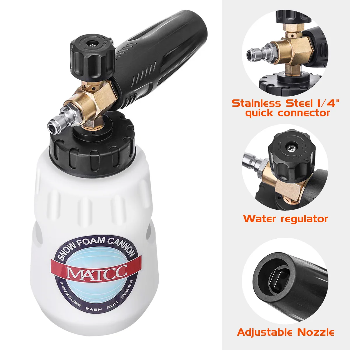 Пенная насадка MATCC пенораспылитель для шлангов моек Daewoo | Автомобили и мотоциклы