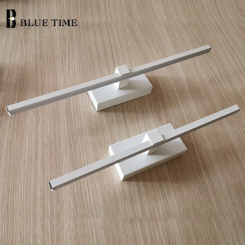 Современный светодиодный настенный светильник s с белой рамой для ванной комнаты