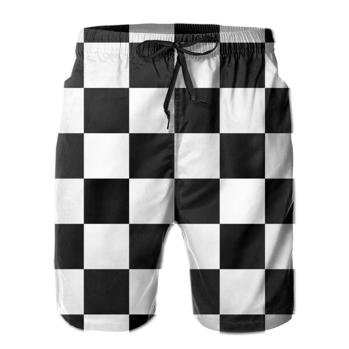 

Checkered Flag WIN WINNER Chequered Flag Motor Men's Beach Shorts Graphic Funny R333 Tees USA Size